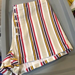 NWT striped high waisted shorts URBAN OUTFITTERS